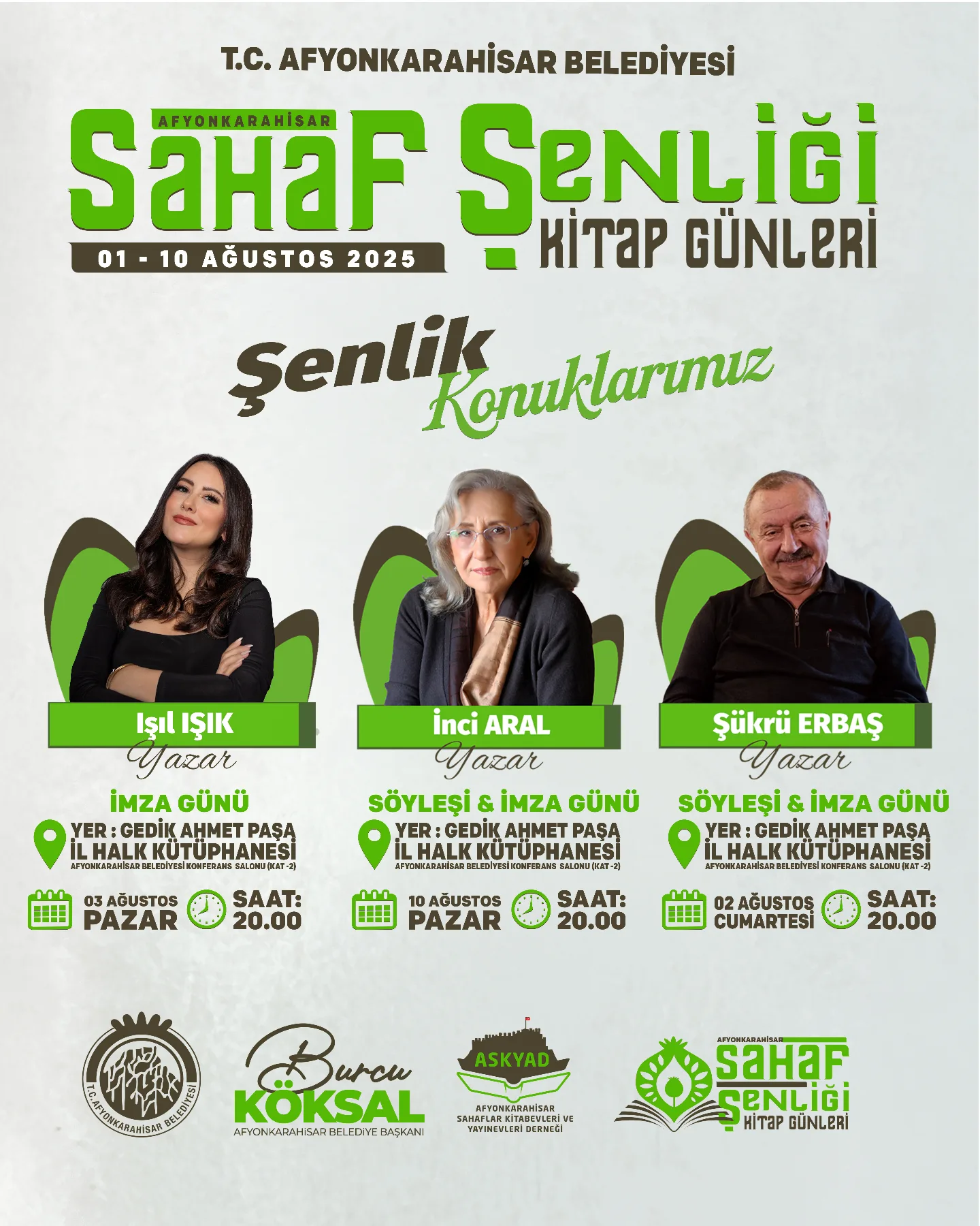 Afyonkarahisar'da Edebiyatseverleri Unutulmaz Akşamlar Biliyor