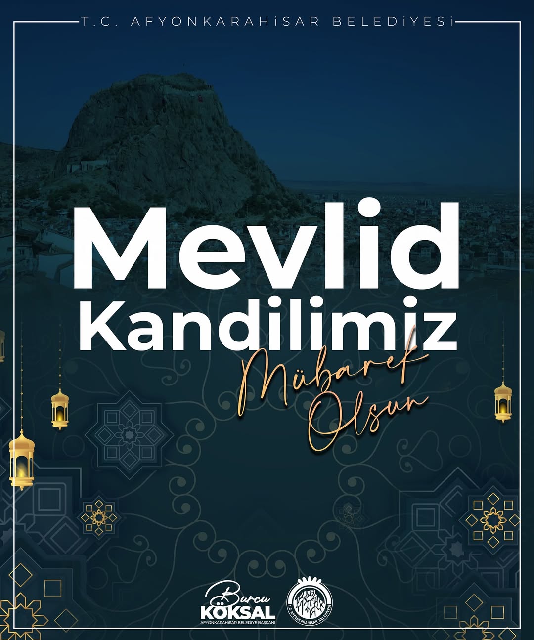 Afyonkarahisar Belediyesi'nden Mevlid Kandili Mesajı