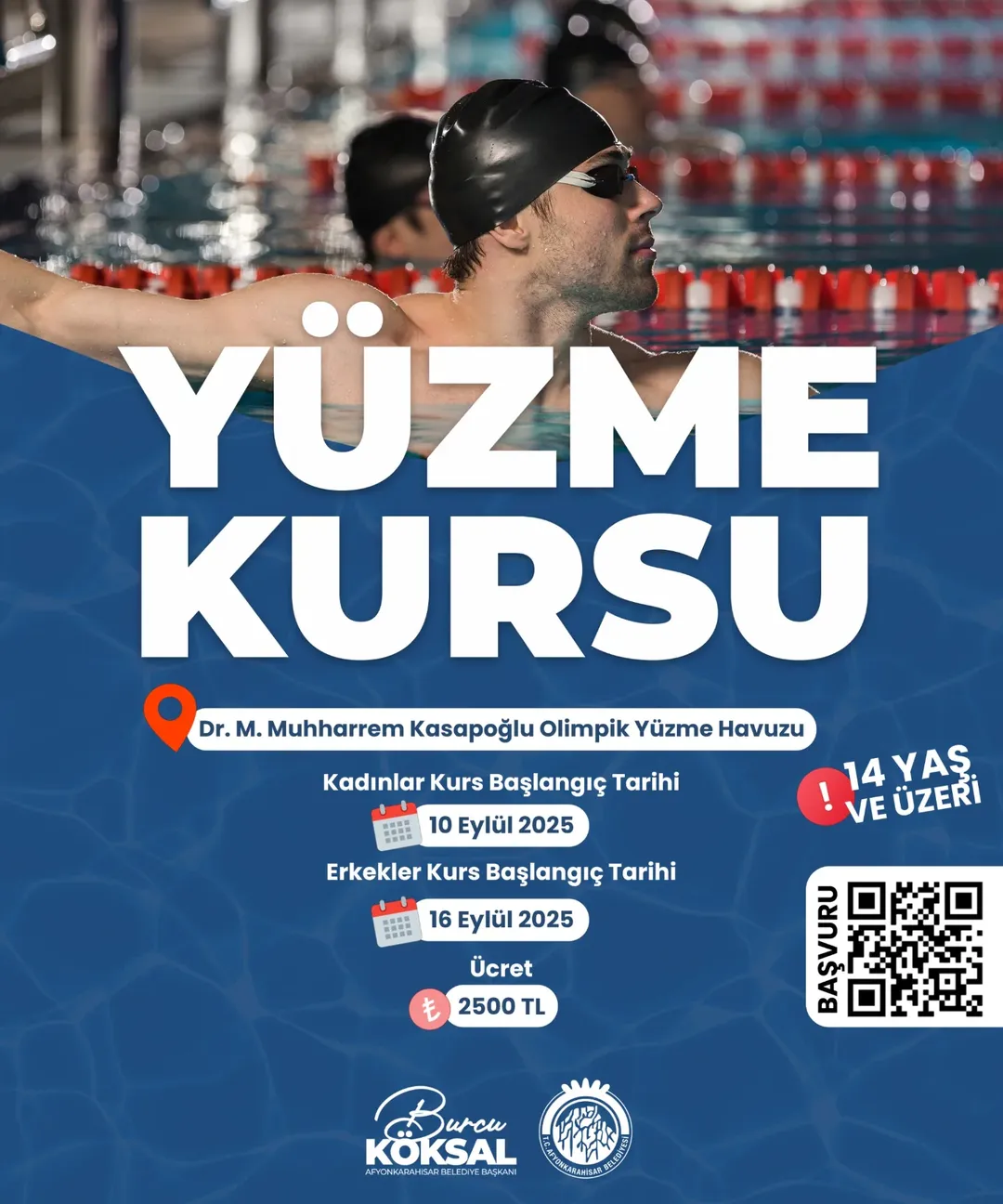Afyonkarahisar Belediyesi'nden Yüzme Kursu Müjdesi