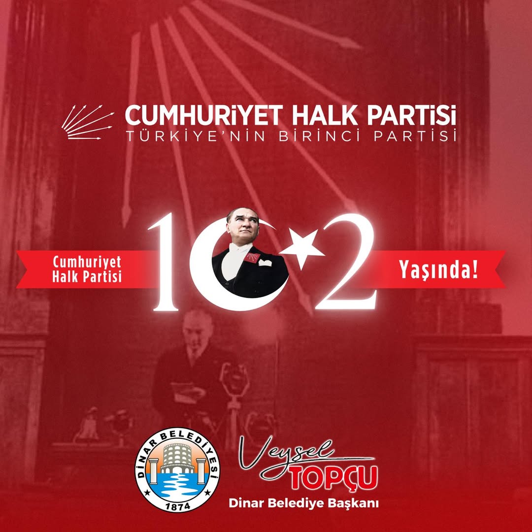 Dinar Belediyesi'nden Cumhuriyet'in 102. Yıl Kutlaması
