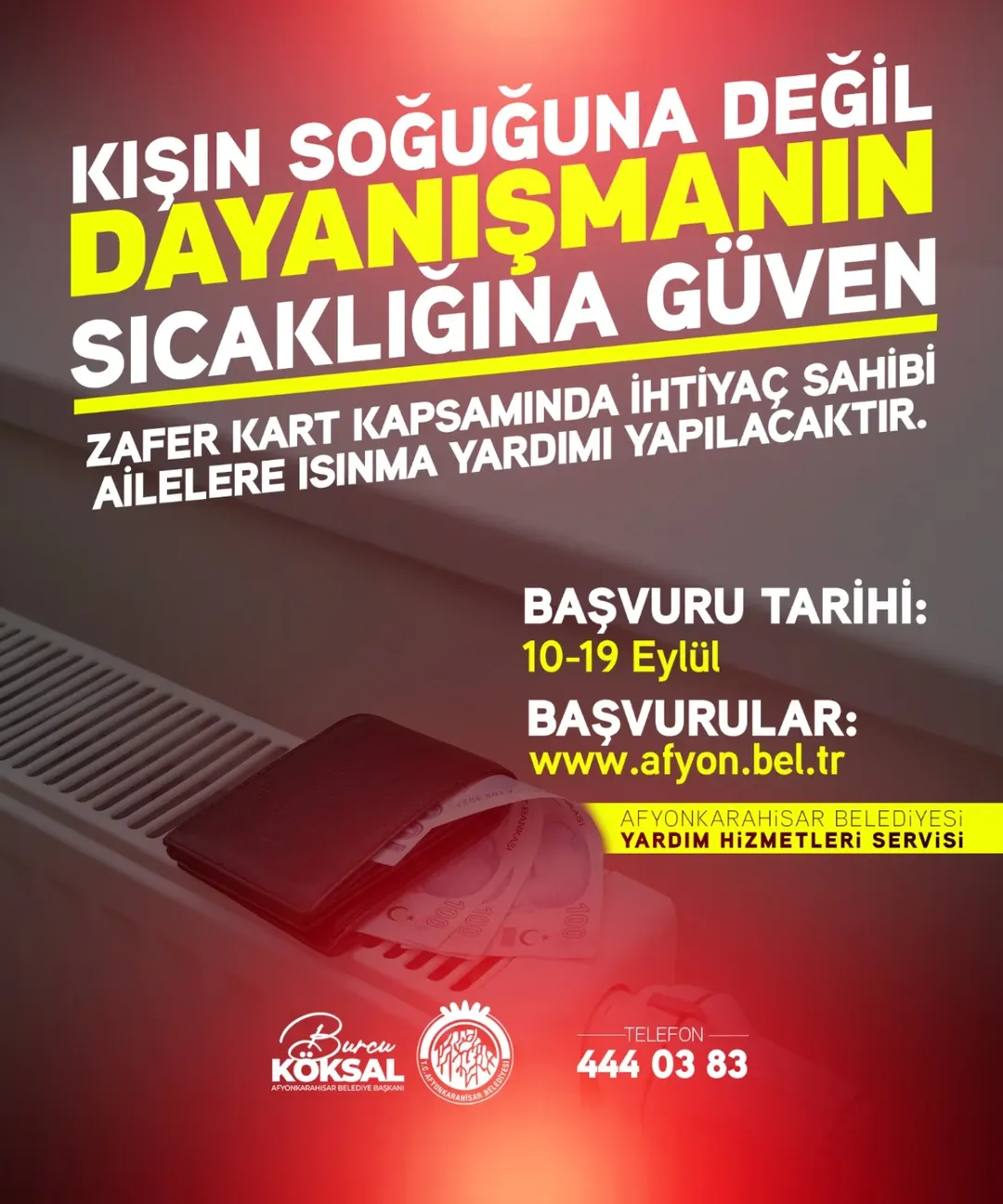 Afyonkarahisar'da İhtiyaç Sahibi Ailelere Isınma Yardımı Devam Ediyor