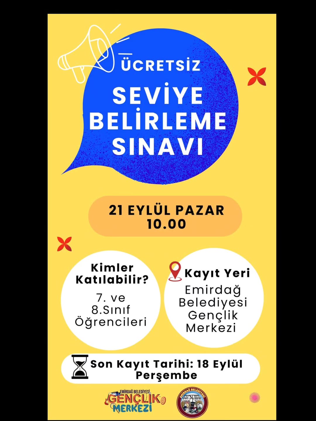 Emirdağ'da Öğrencilere Ücretsiz Seviye Belirleme Sınavı