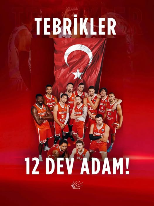 A Milli Basketbol Takımı Avrupa Şampiyonası'nda Gümüş Madalya Kazandı