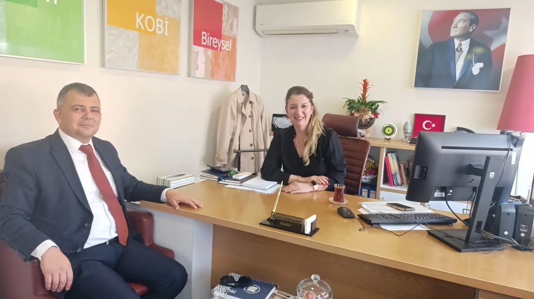 Emirdağ Belediye Başkanı Serkan Koyuncu'dan Yeni Banka Müdürüne Nezaket Ziyareti