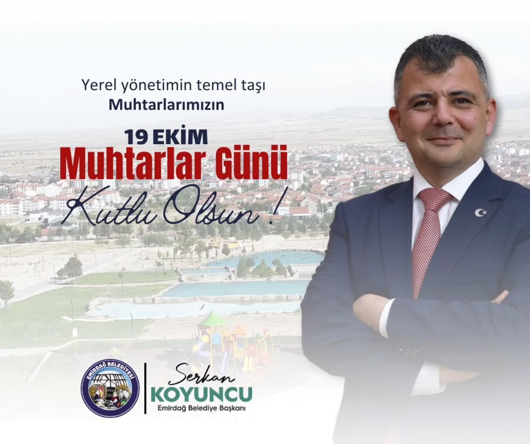 Emirdağ Belediyesi, 19 Ekim Muhtarlar Günü'nü Kutladı