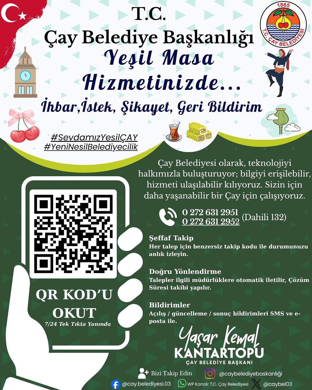 Çay Belediyesi, Vatandaş Odaklı Hizmet İçin