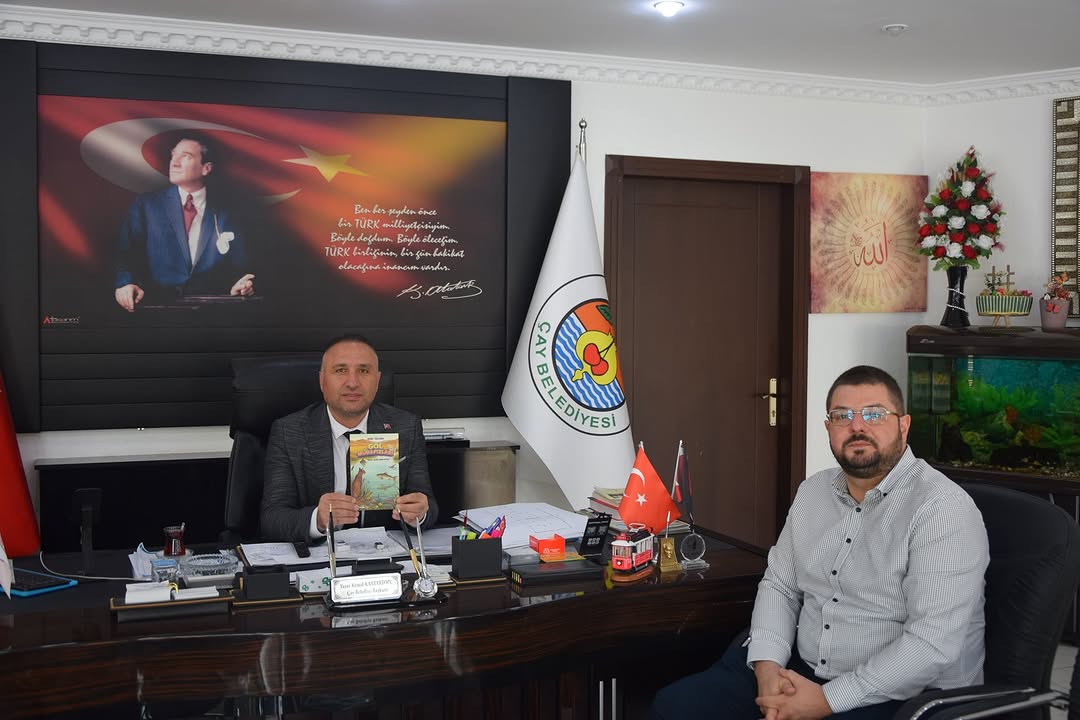 Yazar Eray Tezcan'dan Çay Belediyesi Başkanı'na Anlamlı Ziyaret